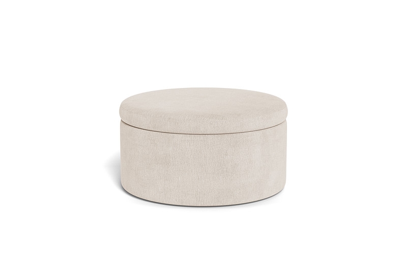 Colten Round Storage Coffee Table Ottoman - Image 4