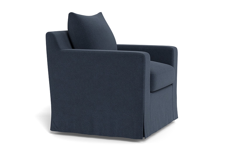 Sloan Slipcovered Swivel Chair - Image 4