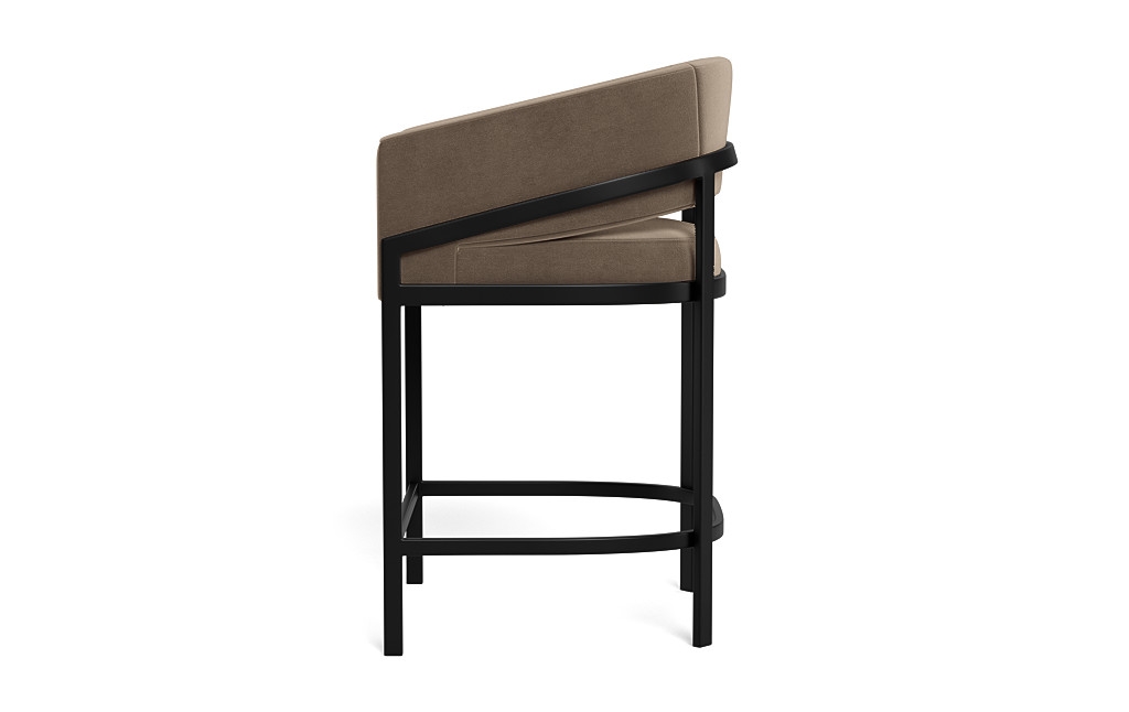 Mina Metal Framed Upholstered Stool - Image 4