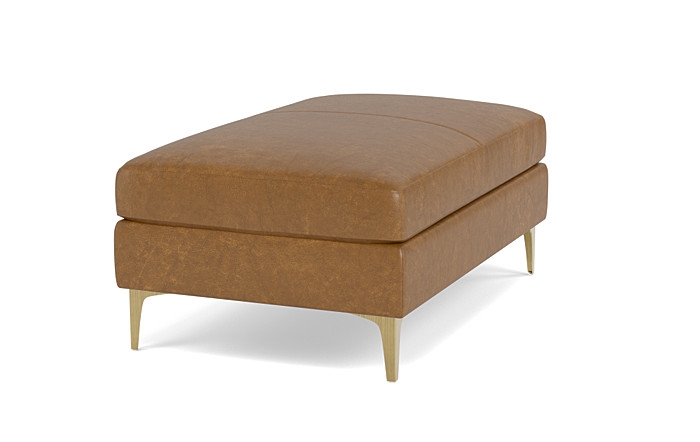 Sloan Leather Ottoman - Image 3