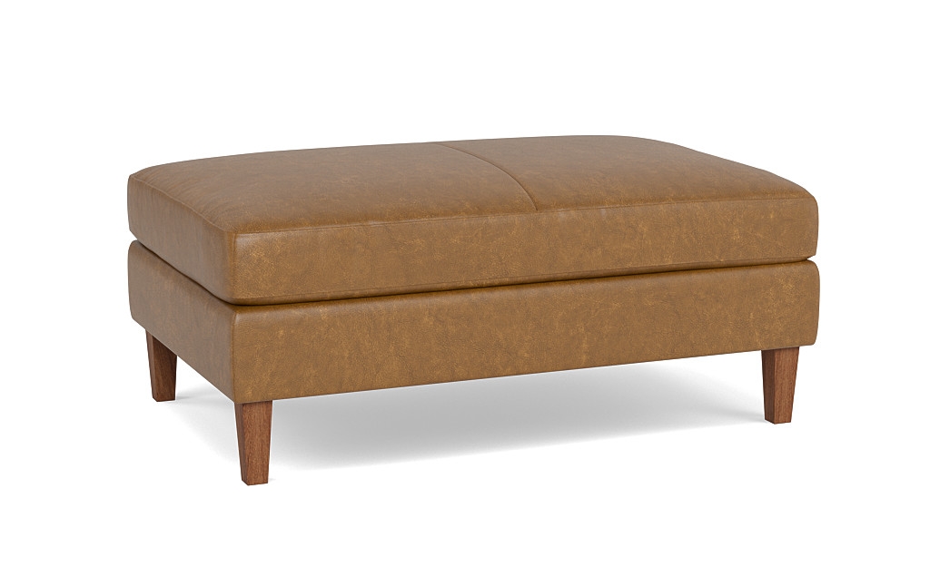 Sloan Leather Ottoman - Image 1