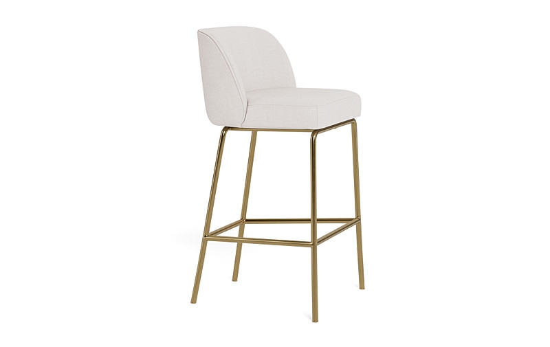 Graham Metal Framed Upholstered Bar Stool - Image 1