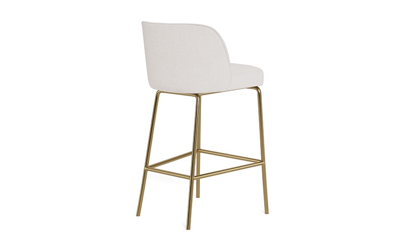 Graham Metal Framed Upholstered Bar Stool - Image 4