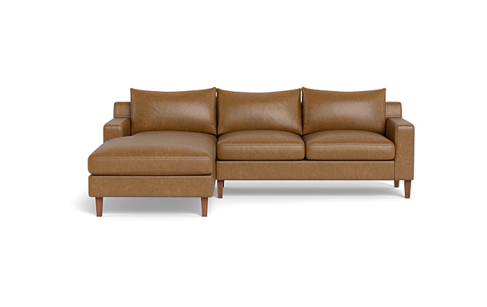 Sloan Leather  Chaise Sectional - Image 0