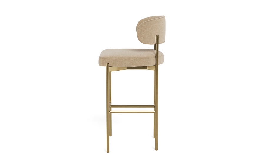 Hollis Metal Framed Upholstered Bar Stool - Image 4