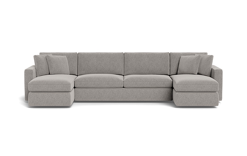 James 3-Piece 4-Seat U Chaise Sectional with Storage - Image 0