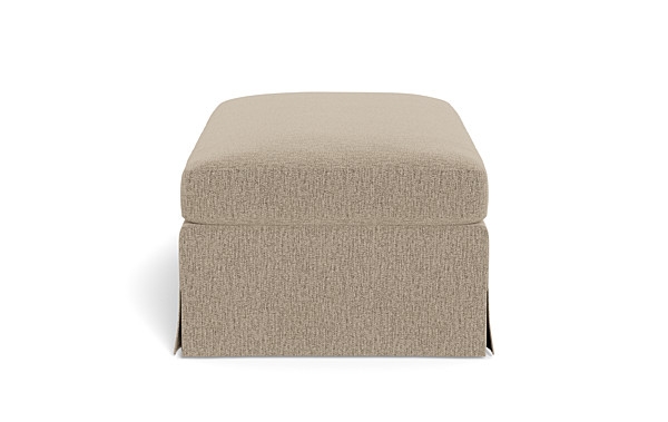 Sloan Slipcovered Ottoman - Image 1