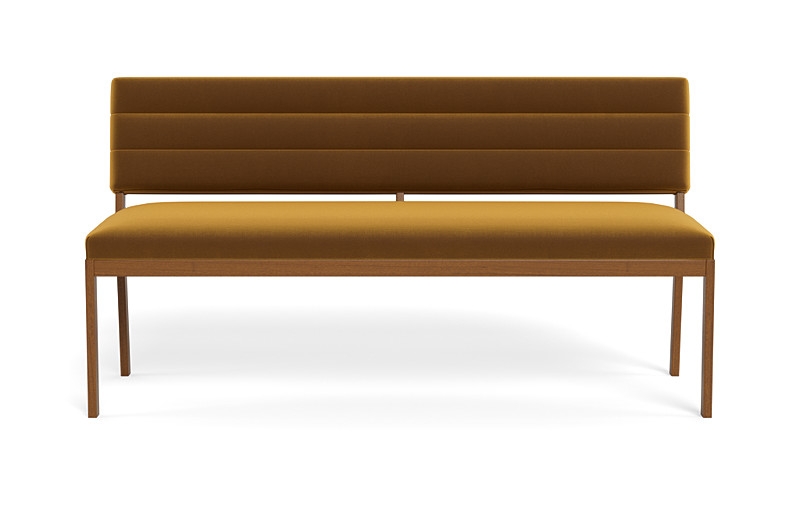 Nora Wood Framed Upholstered Bench - Image 0