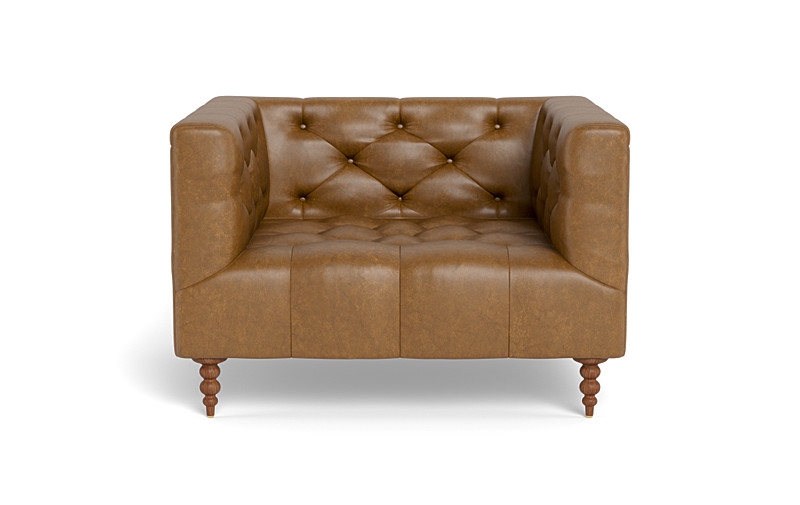 Ms. Chesterfield Leather Accent Chair by Apartment Therapy - Image 0