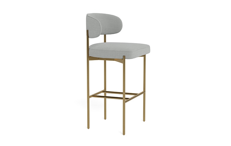Hollis Metal Framed Upholstered Bar Stool - Image 4