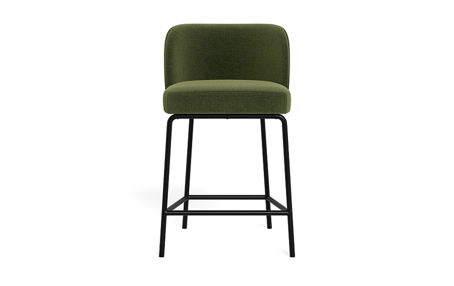Graham Metal Framed Upholstered Counter Stool - Image 0