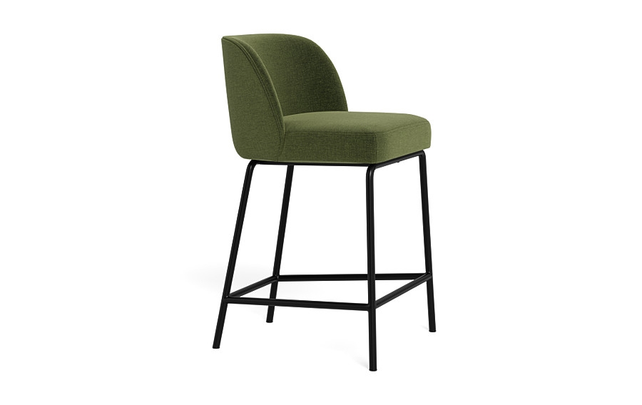 Graham Metal Framed Upholstered Counter Stool - Image 3