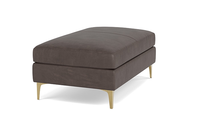 Sloan Leather Ottoman - Image 3
