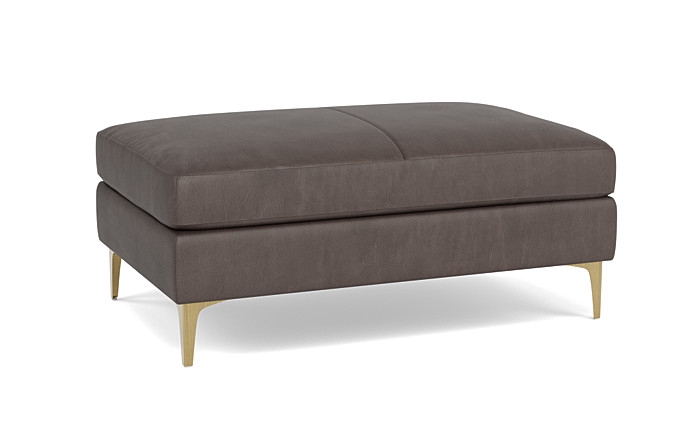 Sloan Leather Ottoman - Image 2