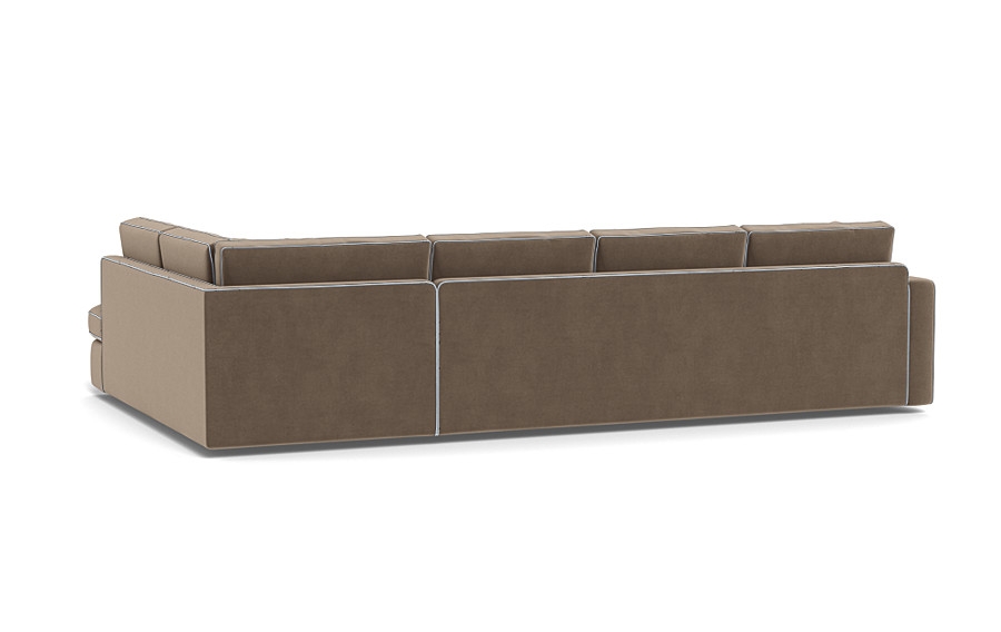 James 4-Seat  Bumper Sectional with Contrast Piping - Image 3