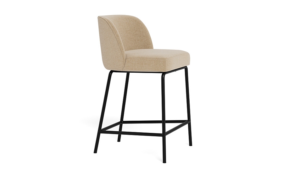 Graham Metal Framed Upholstered Counter Stool - Image 4