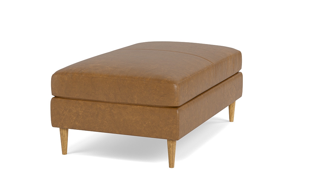 Sloan Leather Ottoman - Image 2