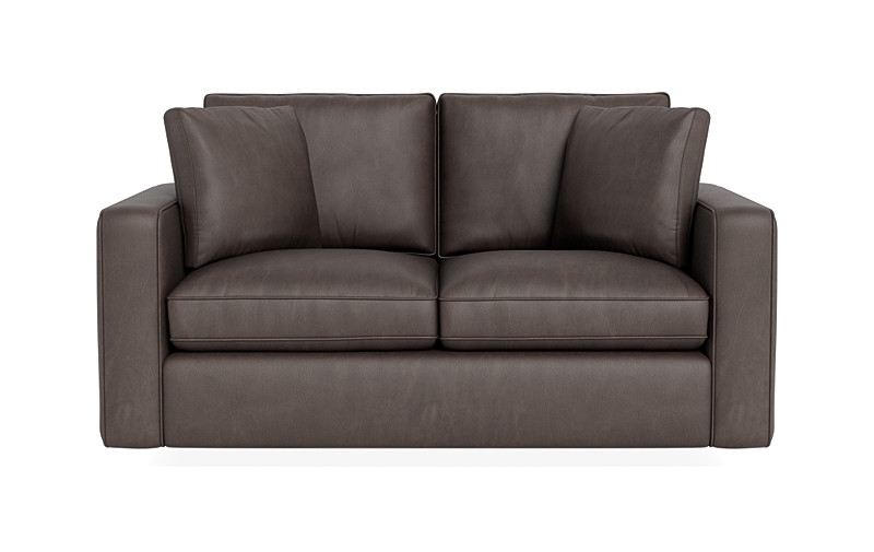 James Leather Loveseat - Image 0