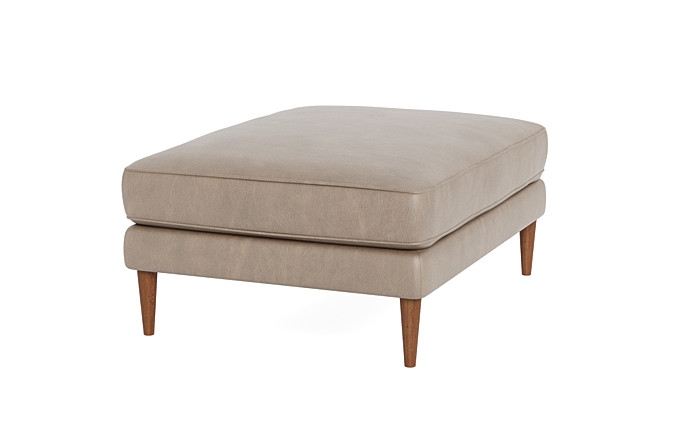 Caitlin Leather Ottoman - Image 3