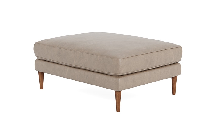 Caitlin Leather Ottoman - Image 1