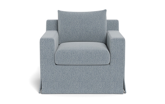 Sloan Slipcovered Swivel Glider Accent Chair - Image 0