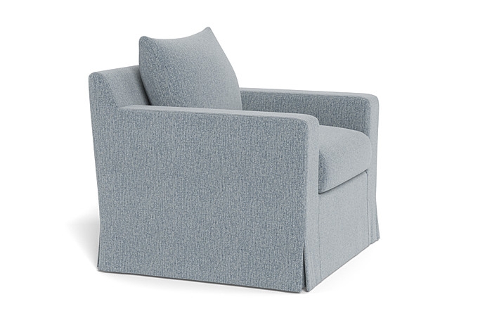 Sloan Slipcovered Swivel Glider Accent Chair - Image 2