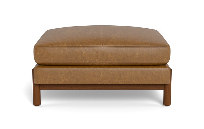Oslo Leather Rectangle Ottoman - Image 0