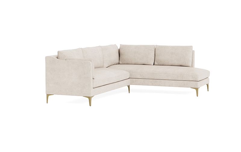 Caitlin 3-Seat  Bumper Sectional by The Everygirl® - Image 1
