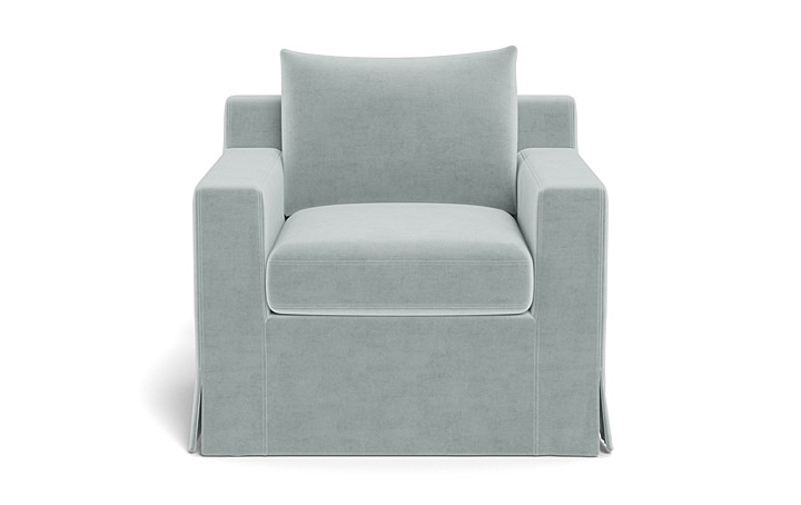 Sloan Slipcovered Swivel Glider Accent Chair - Image 0