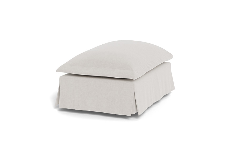 Skylar Rectangle Slipcovered Ottoman - Image 2