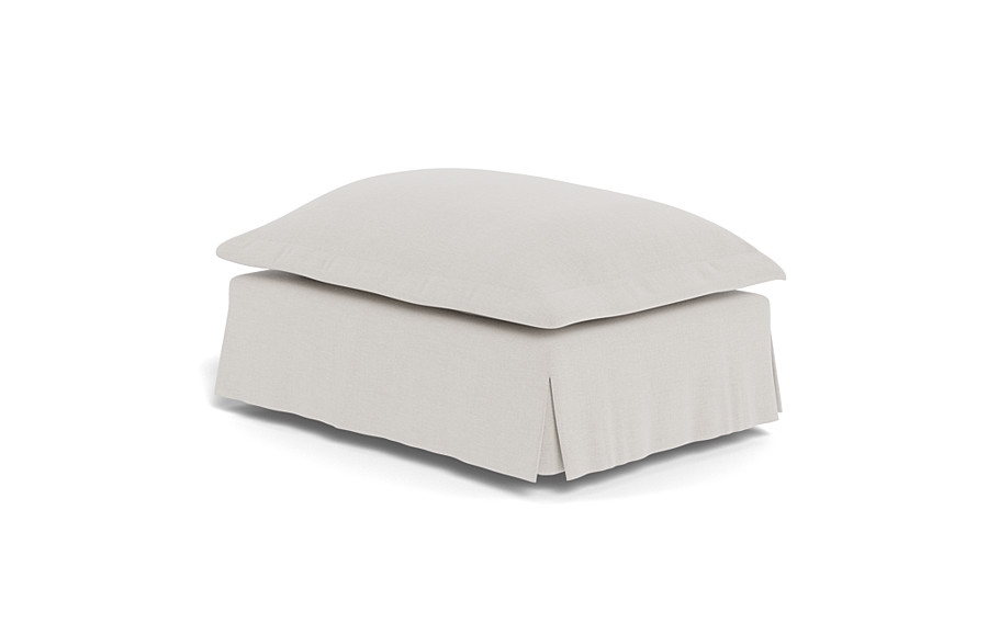 Skylar Rectangle Slipcovered Ottoman - Image 1