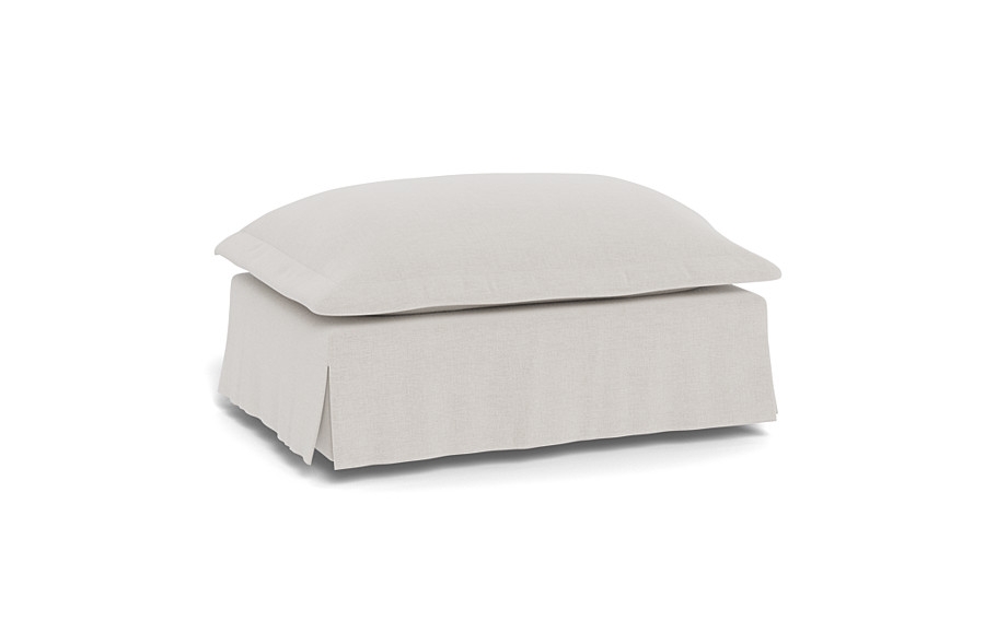 Skylar Rectangle Slipcovered Ottoman - Image 4