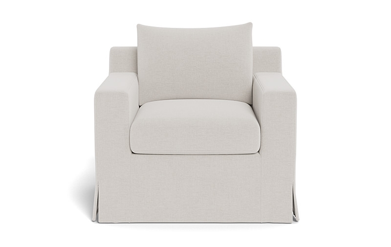 Sloan Slipcovered Swivel Glider Accent Chair - Image 0