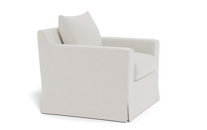 Sloan Slipcovered Swivel Glider Accent Chair - Image 2