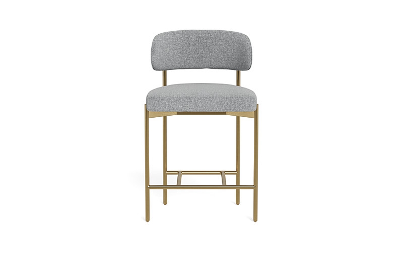 Hollis Metal Framed Upholstered Counter Stool - Image 0