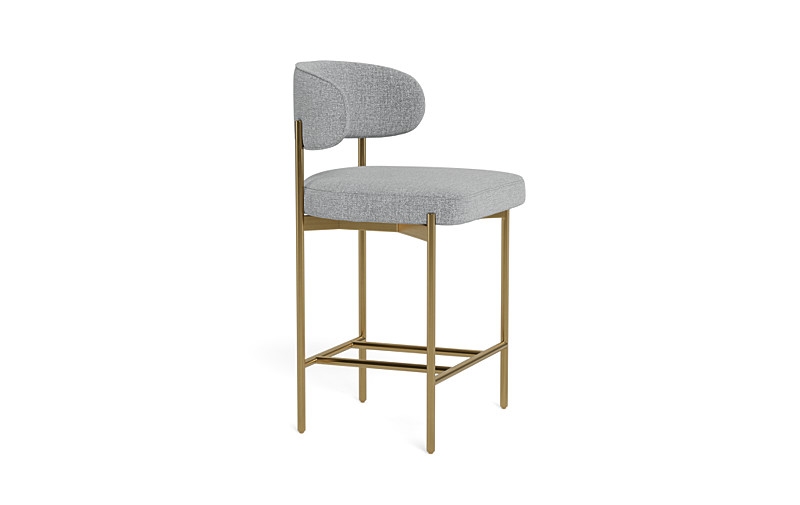 Hollis Metal Framed Upholstered Counter Stool - Image 2