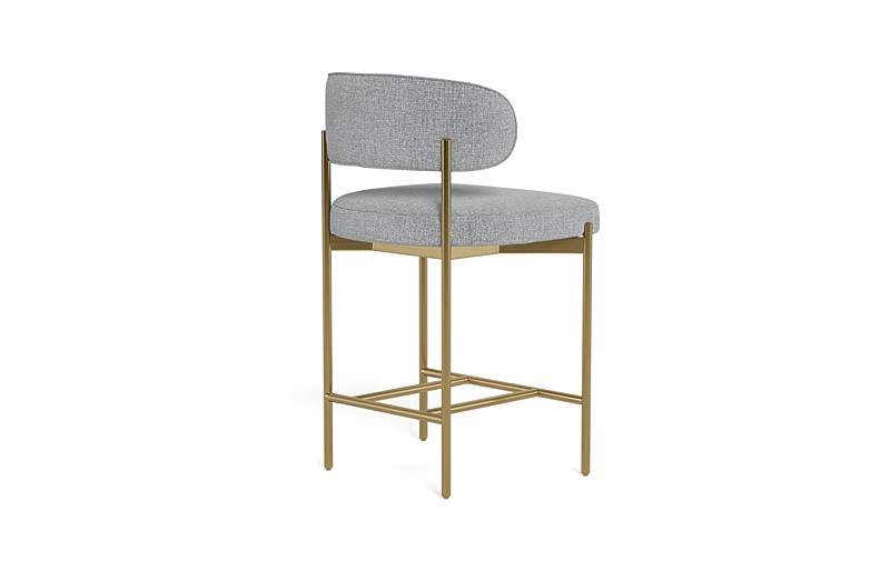 Hollis Metal Framed Upholstered Counter Stool - Image 4