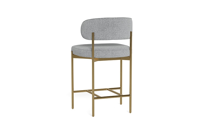 Hollis Metal Framed Upholstered Counter Stool - Image 1