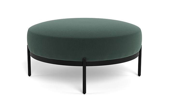 Kyle Round Coffee Table Ottoman - Image 1