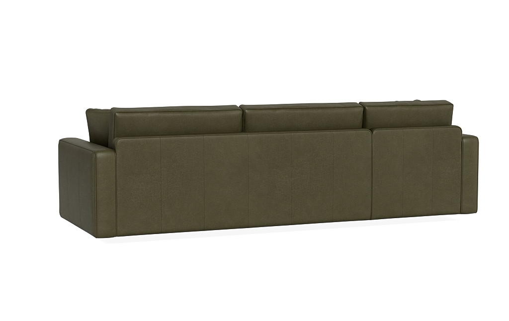 James Leather 3-Seat Left Chaise Sectional - Image 3