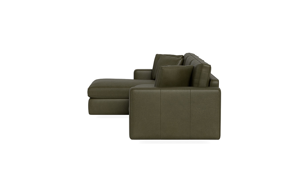 James Leather 3-Seat Left Chaise Sectional - Image 4