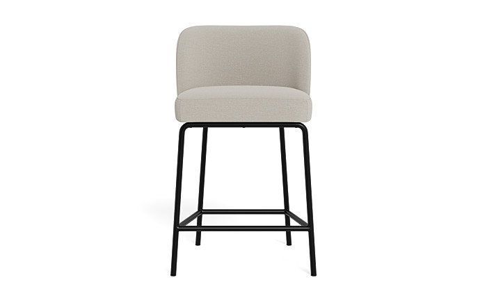 Graham Metal Framed Upholstered Counter Stool - Image 0