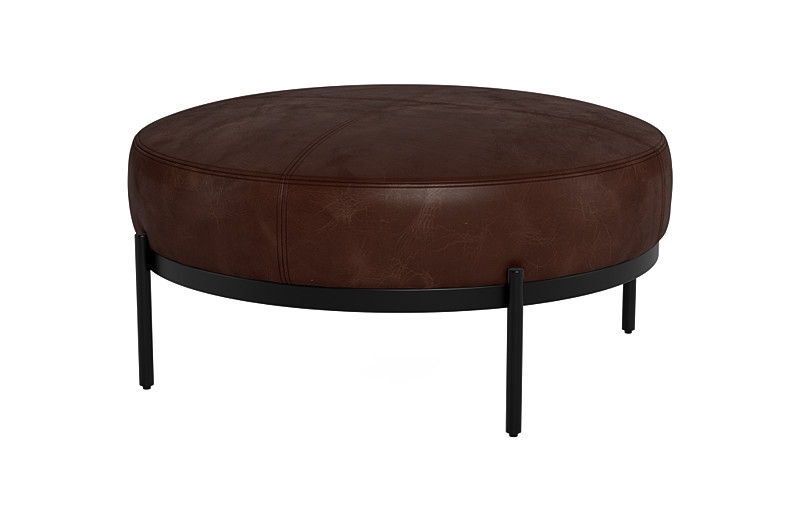 Kyle Round Coffee Table Ottoman - Image 2