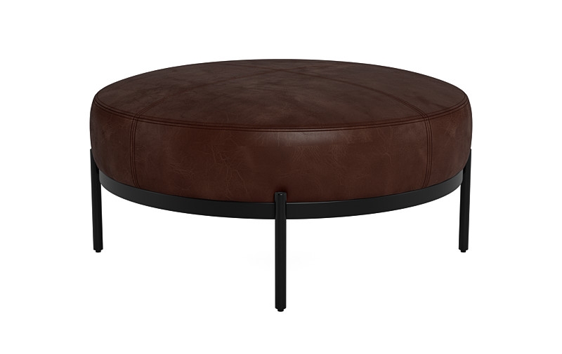 Kyle Round Coffee Table Ottoman - Image 3