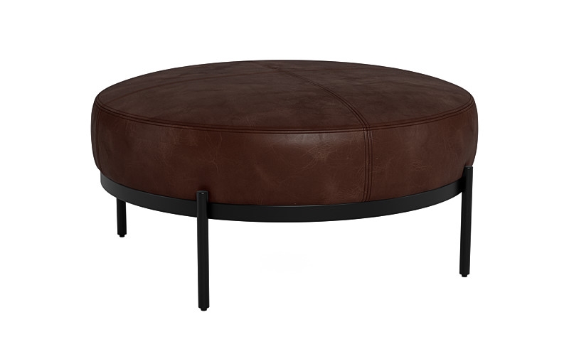 Kyle Round Coffee Table Ottoman - Image 4