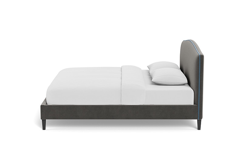 Celia Upholstered Bed with Contrast Piping - Image 2