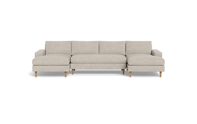 136" Saylor Wide Arm 3-Piece U-Sectional - Image 0