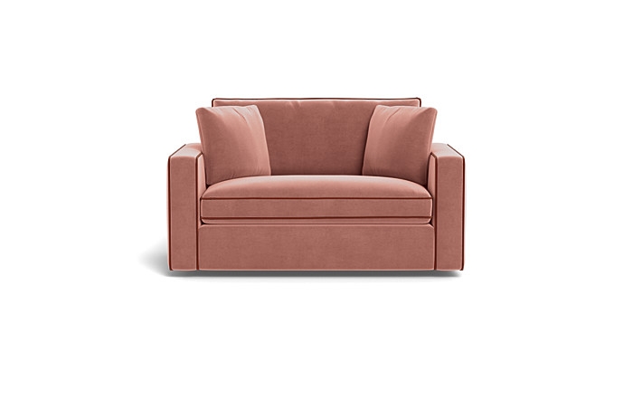 James Twin Sleeper Sofa with Contrast Piping - Image 0