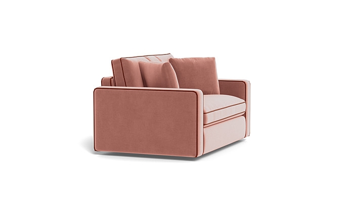 James Twin Sleeper Sofa with Contrast Piping - Image 2