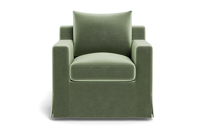 Sloan Slipcovered Swivel Chair - Image 0